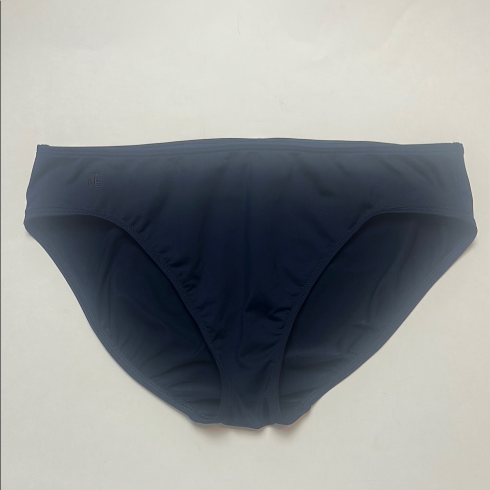Ralph Lauren Navy Blue Hipster Swim Bottoms Size 12 - Picture 2 of 14